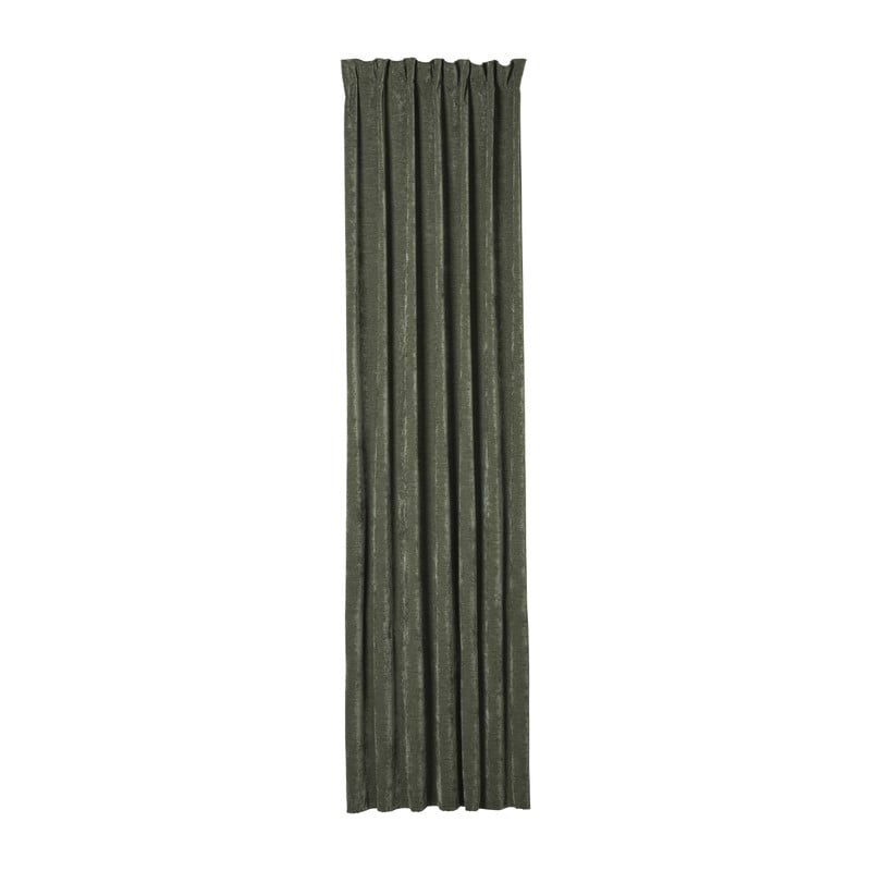 Gordijn chenille - groen - 140x250 cm